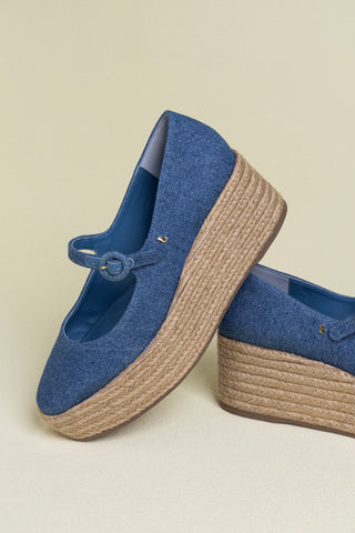 Flatform Blair Jeans Azul Pump Larroudé