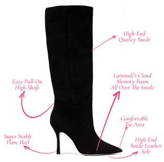 Bota Kate Camurça Preto