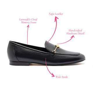 Mocassim Katherine Couro Preto