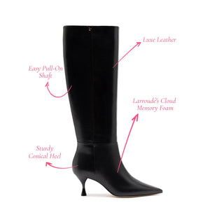 Bota Georgia Couro Preto