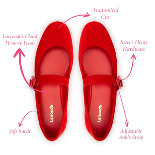 Sapatilha Verona Camurça Vermelho