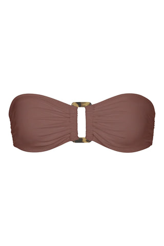 Tortoise Bandeau Bikini Top