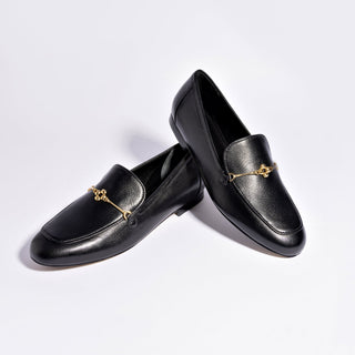 Mocassim Katherine Couro Preto