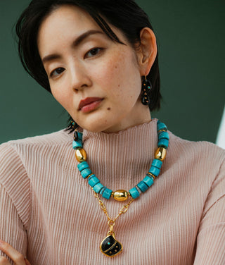 Agate Shell Pendant Necklace