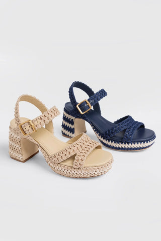 Sandália Jolene Low Crochê Natural Sandal Larroudé