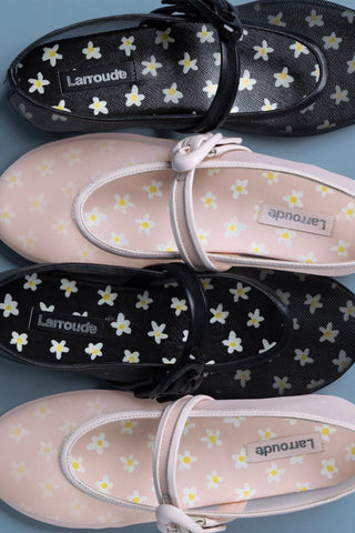Sapatilha Verona Mesh Tela e Couro Rosa Ballerina Larroudé
