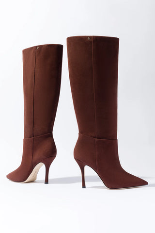 Bota Kate Camurça Marrom Boot Larroudé