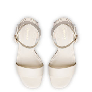 Sandália Dolly Couro Off White