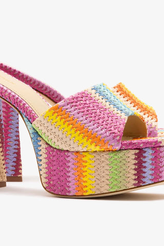Mule Dolly Ráfia Multicor Mule Larroudé