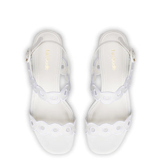 Sandália Florence Broderie Ráfia Branco