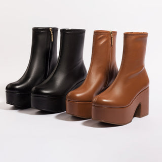 Bota Miso Couro Stretch Preto