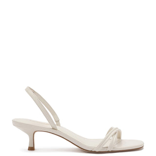 Sandália Annie Mini Couro Off White