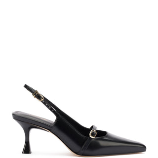 Slingback Ines Couro Preto