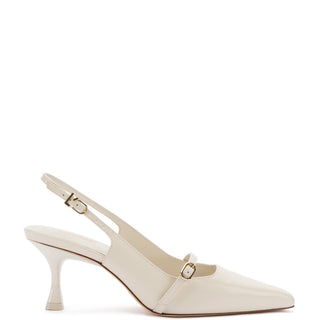 Slingback Ines Couro Off White