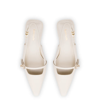Slingback Ines Couro Off White