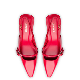 Ines Pump In Scarlet Leather