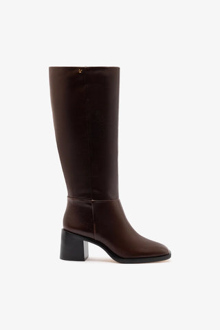Bota Ricky Couro Marrom Boot Larroudé