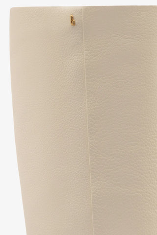 Bota Ricky Couro Off White Boot Larroudé