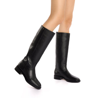 Bota Anne Couro Preto