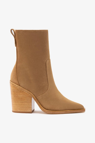 Bota James Camurça Caramelo Boot Larroudé