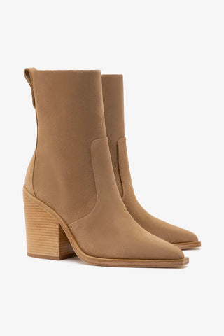 Bota James Camurça Caramelo Boot Larroudé