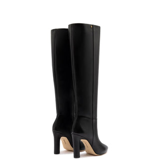 Bota Cindy Hi Couro Preto