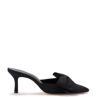 Mule Elle Mini Seda Preto