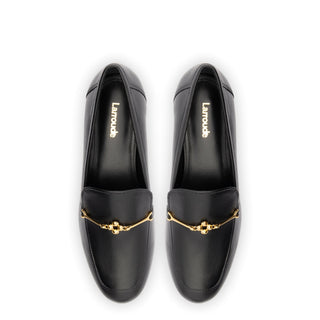 Mocassim Katherine Couro Preto