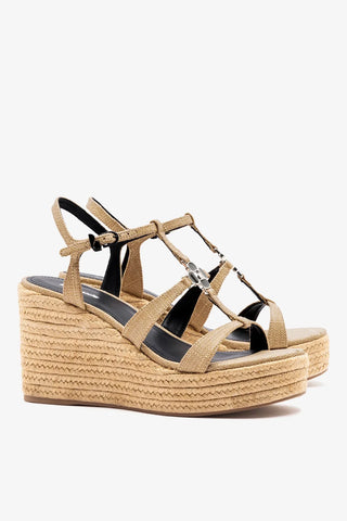 Sandália Espadrille Hana Ráfia Bege Sandal Larroudé