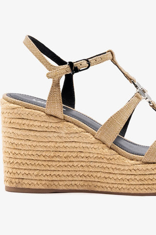 Sandália Espadrille Hana Ráfia Bege Sandal Larroudé