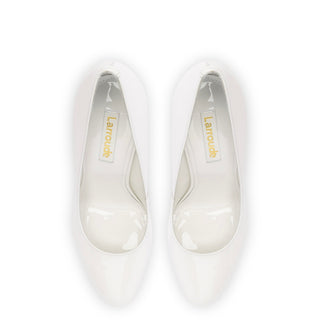 Michelle Pump In White Patent Leather