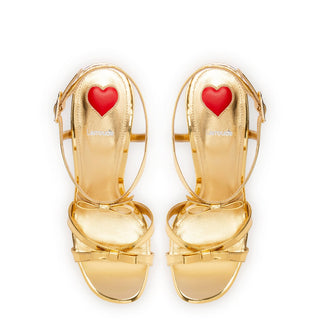 Brooks Sandal In Gold Specchio