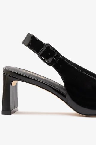 Slingback Katie Couro Preto Pump Larroudé