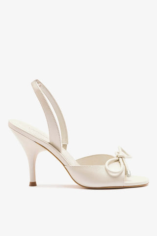 Sandália Lady Couro Off White Sandal Larroudé