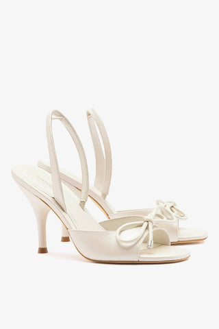 Sandália Lady Couro Off White Sandal Larroudé
