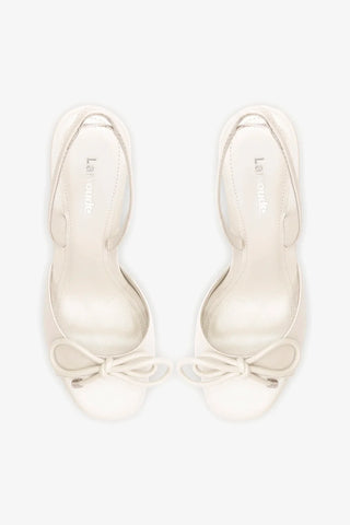 Sandália Lady Couro Off White Sandal Larroudé