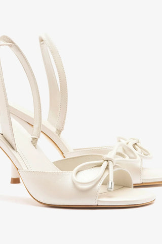 Sandália Lady Couro Off White Sandal Larroudé