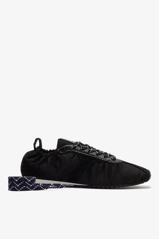 Tênis Stella Lite Nylon e Camurça Preto Sneaker Larroudé