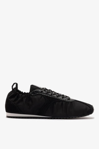 Tênis Stella Lite Nylon e Camurça Preto Sneaker Larroudé