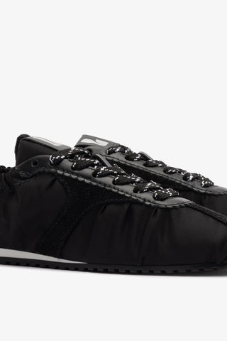 Tênis Stella Lite Nylon e Camurça Preto Sneaker Larroudé