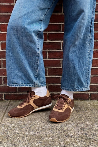 Tênis Stella Camurça Marrom Sneaker Larroudé