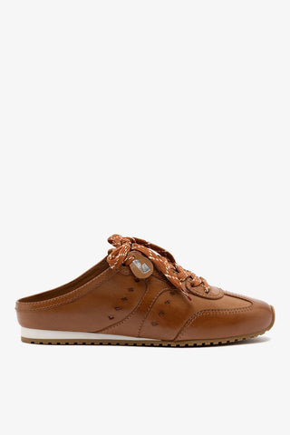 Mule Stella Couro Caramelo Sneaker Larroudé