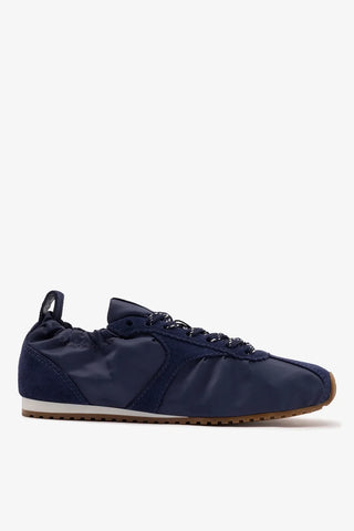 Tênis Stella Lite Nylon e Camurça Azul Sneaker Larroudé