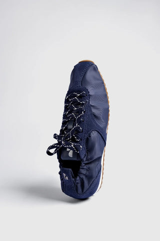Tênis Stella Lite Nylon e Camurça Azul Sneaker Larroudé