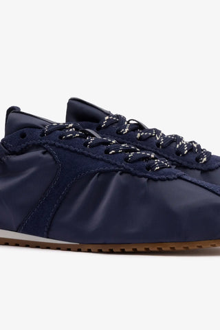 Tênis Stella Lite Nylon e Camurça Azul Sneaker Larroudé