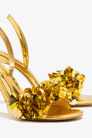 Sandália Morgan Espelhado Dourado Sandal Larroudé