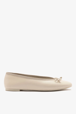 Sapatilha Pavlova Couro Cinza Ballerina Larroudé