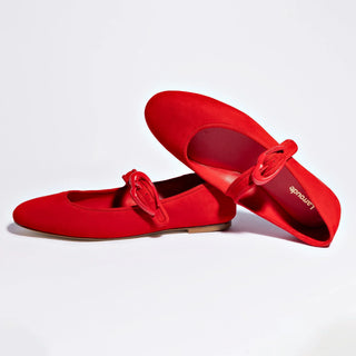 Sapatilha Verona Camurça Vermelho