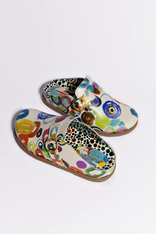 Larroudé x Libertine Milan Clog In JH Gouache Mule Larroudé x Libertine