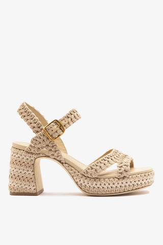 Sandália Jolene Low Crochê Natural Sandal Larroudé